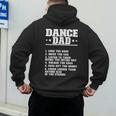 Dancer Dad Dancing Father Of A Dancer Dad Men's Hoodie Back Print