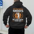 Daughter Basketball Sport Basketball Dad Mom Basketball Fan Men's Hoodie Back Print