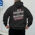 My Daughter Is A Marathon Runner Proud Mom & Dad Men's Hoodie Back Print My Daughter Is A Marathon Runner Proud Mom & Dad Men's Hoodie Back Print