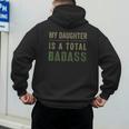 My Daughter Is A Total Badass Military Dad Or Mom Men's Hoodie Back Print