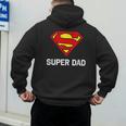 DC Comics Superman Father's Day Super Dad Logo Men's Hoodie Back Print