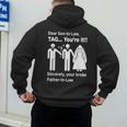 Dear Son-In-Law Father Of The Bride Dad Wedding Marriage Men's Hoodie Back Print