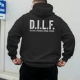 DILF Apparel Men For Dad Men's Hoodie Back Print