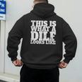 This Is What A DILF Looks Like Hot Dad DILF Men's Hoodie Back Print