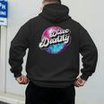 Disco Daddy 60's 70s Disco Dad Men's Hoodie Back Print