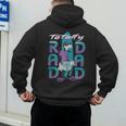 Disney Goofy Totally Rad Dad Father’s Day Surfing Distressed Men's Hoodie Back Print