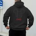 Disney Mickey Mouse Dad Family Small Men's Hoodie Back Print Disney Mickey Mouse Dad Family Small Men's Hoodie Back Print