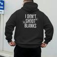 I Don't Shoot Blanks Dad Pregnancy Announcement T-Shirt Men's Hoodie Back Print