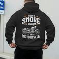 I Don't Snore I Dream I'm A Motorcycle Biker Dad Men's Hoodie Back Print