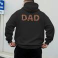 Donut Dad Donut Lover Father's Day For Dad Men's Hoodie Back Print