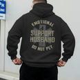 Emotional Support Husband Do Not Pet Dad For Men Men's Hoodie Back Print