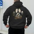 English Springer Spaniel Mountain Paw Dog Mom Dad Men's Hoodie Back Print