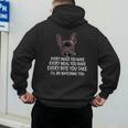 Every Snack You Make French Bulldog Mom And Frenchie Dad Men's Hoodie Back Print
