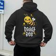Family Bee Shirts Dad Daddy First Bee Day Outfit Birthday Men's Hoodie Back Print