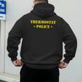 Father For Men Thermostat Police Dad Men's Hoodie Back Print Father For Men Thermostat Police Dad Men's Hoodie Back Print