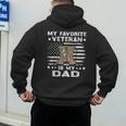 Father Veterans Day My Favorite Veteran Is My Dad For Kids Men's Hoodie Back Print