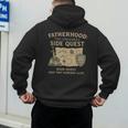 Fatherhood The Original Side Quest Dad Mode Men's Hoodie Back Print
