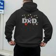 Father's Day Dad Astronaut Space Birthday Planets Daddy Men's Hoodie Back Print