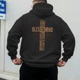 Father's Day For Dad Husband Blessed Dad Christian Men's Hoodie Back Print