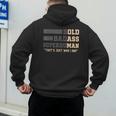 Fathers Day Old Man Retirement Tee Gag For Dad Men's Hoodie Back Print