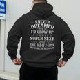 Fathers Day Shirt From Daughter Dad Of 2 Girls Fathers Day Men's Hoodie Back Print