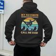 My Favorite Snowboarding Buddies Call Me Dad Snowboarder Men's Hoodie Back Print