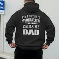 My Favorite Swimmer Calls Me Dad Vintage Swim Pool Men's Hoodie Back Print