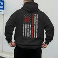 Firefighter Husband Father Fireman For Dad Men's Hoodie Back Print