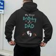 My First Birthday As a Dad Pregnancy Announcement Men's Hoodie Back Print
