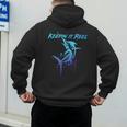 Fishing Keepin IT Reel Marlin Sport Fishermen Men Dad Men's Hoodie Back Print