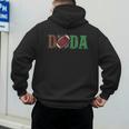Football Dada 1st Birthday Men's Hoodie Back Print