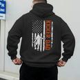 Football Kicker Dad Of A Football Kicker Father US Flag Men's Hoodie Back Print