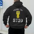 Found The Stud Dad Joke Handy Tools Stud Finder Men's Hoodie Back Print Found The Stud Dad Joke Handy Tools Stud Finder Men's Hoodie Back Print