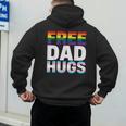 Free Dad Hugs Pride Flag Month LGBTQ Transgender Support Men's Hoodie Back Print Free Dad Hugs Pride Flag Month LGBTQ Transgender Support Men's Hoodie Back Print