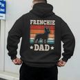 Frenchie Dad Retro French Bulldog Lover Daddy Men Men's Hoodie Back Print Frenchie Dad Retro French Bulldog Lover Daddy Men Men's Hoodie Back Print