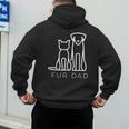 Fur Dad Pet Lover Cat Dog Dad Husband Fathers Day Wife Men's Hoodie Back Print Fur Dad Pet Lover Cat Dog Dad Husband Fathers Day Wife Men's Hoodie Back Print