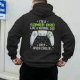 Gamer Dad Gaming Shirts Fathers Day Video Game Daddy Men's Hoodie Back Print