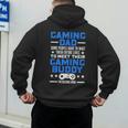 Gamer Video Games Gaming Dad Gaming Men's Hoodie Back Print