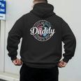Gender Reveal Dad Daddy To Be Pink Or Blue Baby Shower Men's Hoodie Back Print