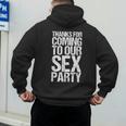 Gender Reveal Mum Dad Party Men's Hoodie Back Print