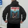 German Shepherd Jowls Hamburger GSG Dog Mom Dog Dad Men's Hoodie Back Print