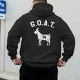 GOAT Number 14 Greatest Of All Time Dad Joke Men's Hoodie Back Print