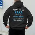 Grandpa Papa Partner In Crime Dad Men's Hoodie Back Print