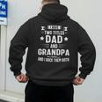 Grandpa Shirt For Men Fathers Day Dad And Grandpa Men's Hoodie Back Print