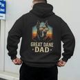 Great Dane Dad Vintage Men's Hoodie Back Print