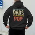 Only The Greatest Dads Get Promoted To Pop Men's Hoodie Back Print