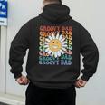 Groovy Dad Matching Outfit Fathers Day Family Retro Vintage Men's Hoodie Back Print
