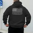 Gymnast Cheer Dad Gymnastics Dad US Flag Gymnastics Dad For Fathers Short Sleeve Small Men's Hoodie Back Print