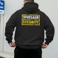 Halloween Adult Costume Dinosaur Security Dad Mom Men's Hoodie Back Print