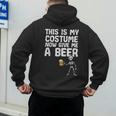 Halloween This Is My Costume Give Me Skeleton Dad Men Men's Hoodie Back Print